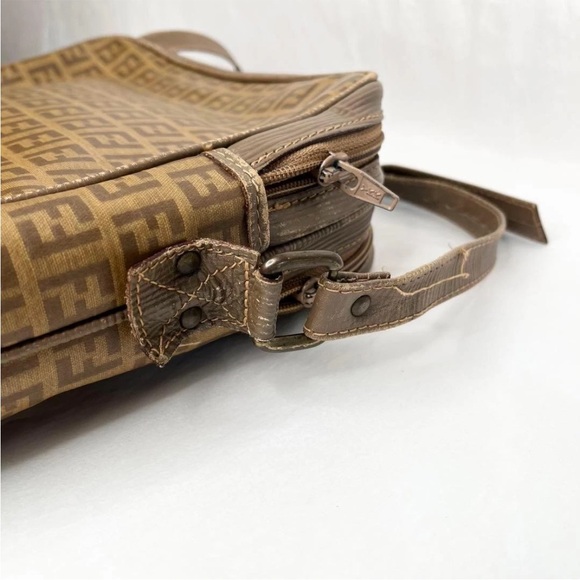 Fendi Brown Crossbody Bag with Monogram - Picture 2 of 11